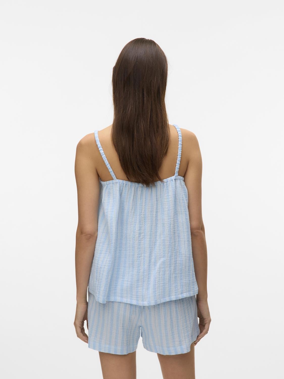 VMNANNA Top - Airy Blue - VERO MODA & VILA Bergvik
